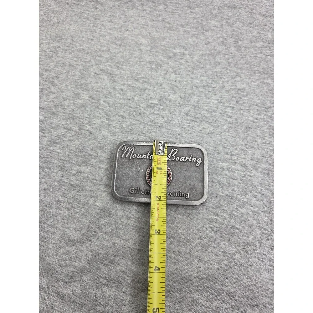 Mountain Bearing Gillette Wyoming Heavy Metal Belt Buckle